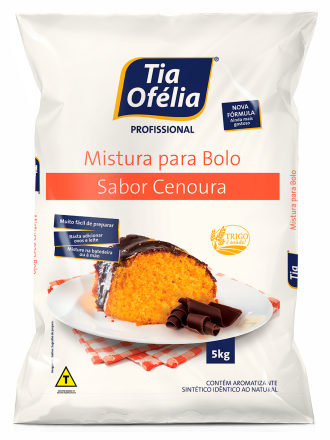 MISTURA PARA BOLO DE CENOURA 5KG PLÁSTICO